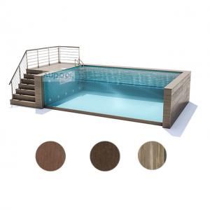 China Transparent Custom Glass Wall Prefab Swimming Pool for Backyard Modular Pool Builders wholesale