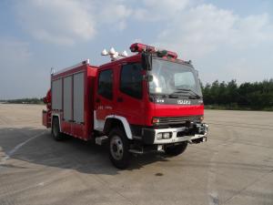 China ISUZU 177kw 4X2 Fire Safety Truck Vehicle High Capacity With 5 Ton Crane wholesale