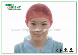 China PP Nonwoven Colorful Disposable Scrub Caps / Mens Surgical Caps wholesale