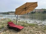 Shade Cantilever Outdoor Garden Parasol Patio Umbrellas Lounge Chair 11 Foot 12