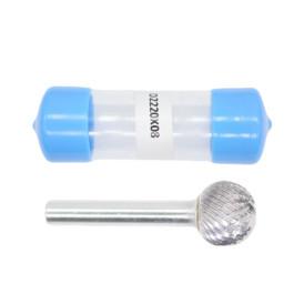 China 8mm Shank D-Ball Shape 22mm Cut Dia Carbide Burrs Double Cut Carbide Rotary Burr wholesale