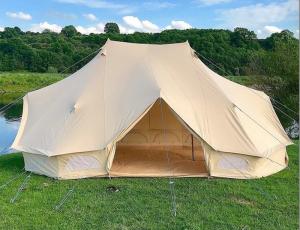 China 400X600X300CM Beige Cotton Canvas Outdoor Camping Tents Emperor Bell Tent Single Layer wholesale