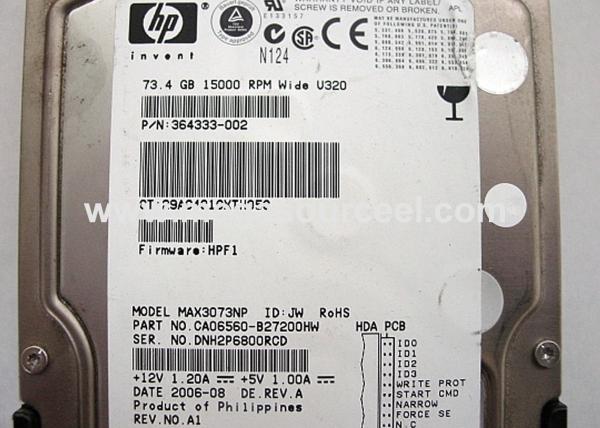 Fujitsu Enterprise 73.5 GB Internal HDD - 3.5" - MAX3073NP - Ultra320 SCSI - 15