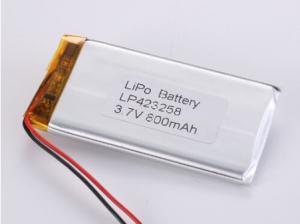 China LP423258 3.7V 800MAH Chemical Composition Lithium Polymer Battery Li-ion Rechargeable Cell for Industrial wholesale