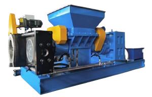 China Energy Saving Environmentally Friendly Twin Screw Rubber Strainer / Extruder For Rubber Compounding Plants wholesale