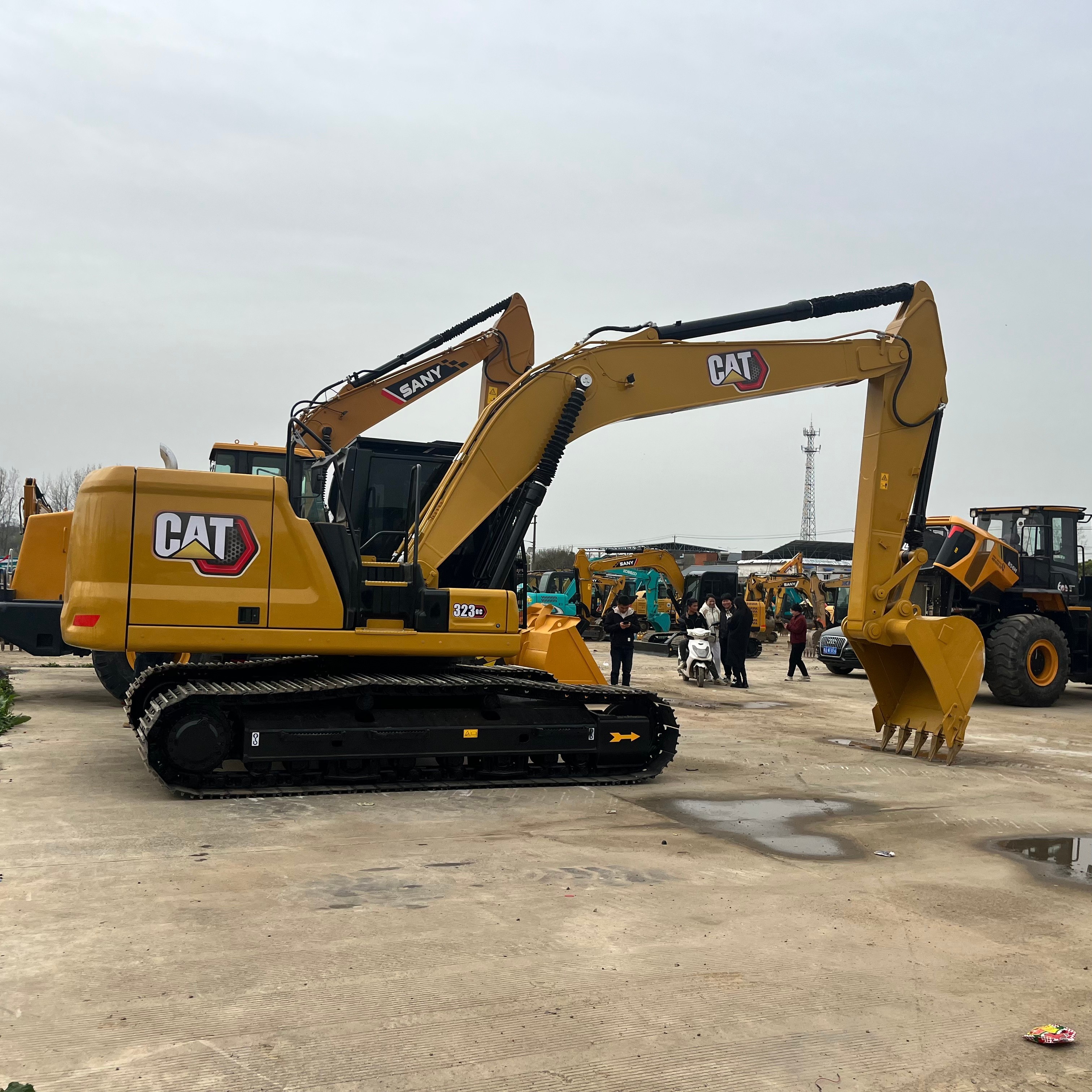 23ton Used CAT 323GC Heavy Excavators Import Hydraulic Secondhand Large Digger