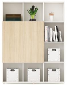 China 1200mm Melamine Office Furniture File Storage Cabinet  2 Doors Vertical Decorative File Cabinets wholesale