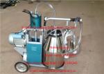 HL-JN04 Single Bucket Piston Pump Milking Machine For Cows Cattle , 220v Voltage