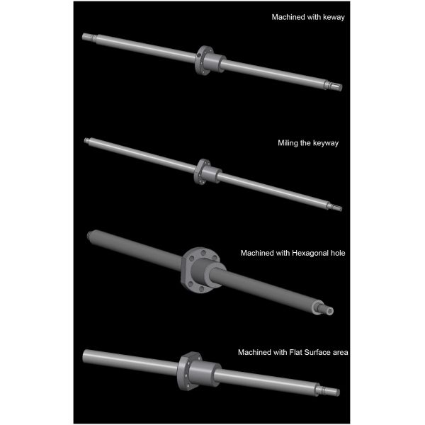 BSHR01404 14mm Diameter Durable Linear Motion Screw Miniature Lead Screw