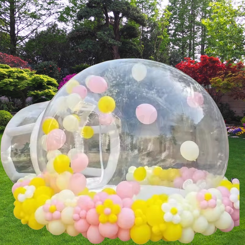 D Group PVC Inflatable Bubble Balloons House for Kids Party in Clear Crystal Igloo Dome