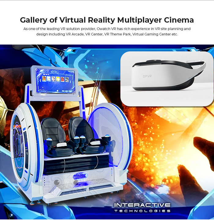 Upgraded 360 VR Egg Chair Roller Coaster Experience Dynamic 2 Seats