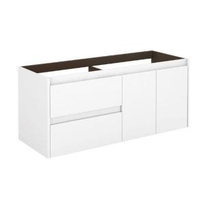 China Apartment Bathroom Vanity with Customized Glossy Finish and Lacquer Door Panel wholesale