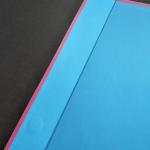 Fancy Pink Color Printed Custom Shipping Boxes Top Magnetic Closure Inside Teal