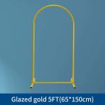 Gold Metal Floral Display Frame Round Top Backdrop Stand Wedding Welcome