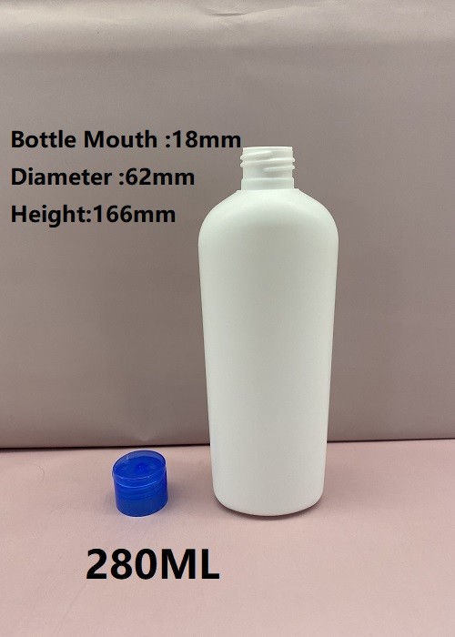 280ML Shampoo Conditioner & Body Wash Dispenser Clear Plastic Refillable Bottle with Pumps