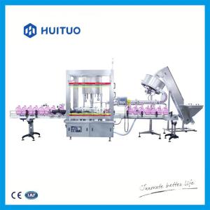 China Huituo automatic pistion filling machine for liquid detergent and dishwash large volume bottles wholesale