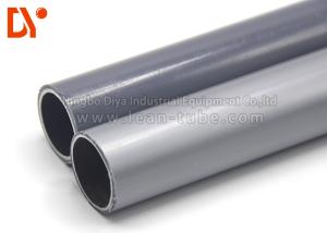 China Blue / White Color Plastic Coated Steel Tube Beautiful Apparence For Storage Shelves wholesale