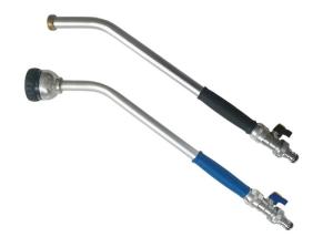China Heavy Duty Metal Watering Wand Black / Blue Handle 1.2mm Tube Thickness with Click Quick Connector wholesale