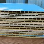 10mm Interior External Pvc Cladding Square Wood Effect Pvc Wall Panels