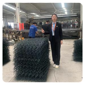China Hot Dipped Galvanized Material Gabion Stone Cage Easy Install wholesale
