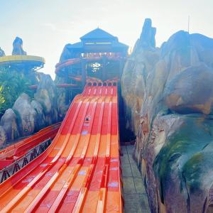 China Fiberglass Rainbow Water Slide Muti Player Commercial Pool Slides wholesale