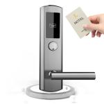 SUS304 Smart RFID Hotel Lock System Electronic Door Key card Handle