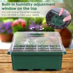Customized Garden Plant Nursery Tray Pot Grow Germination Starter 12 Cells Plant