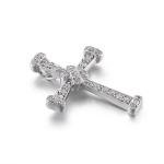 Overlap II 925 Silver CZ Pendant 1.3mm Stones 1.90 Grams