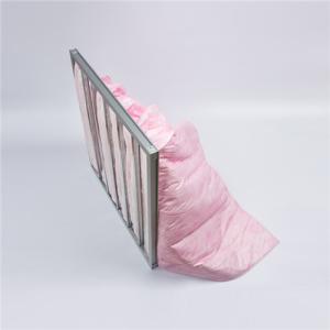 China Large Airflow Medium Efficiency Filter Pocket Air Filters High Dust Holding Capacity wholesale