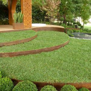 China ISO Lawn Edging Corten 100mm Garden Metal Ornaments  Powder Coated wholesale
