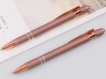 Metal press pen, aluminum rod, touch screen ballpoint pen company gift pen with