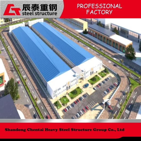 Industrial Park Metal Frame Structure Construction Prefab Structural Steel Building