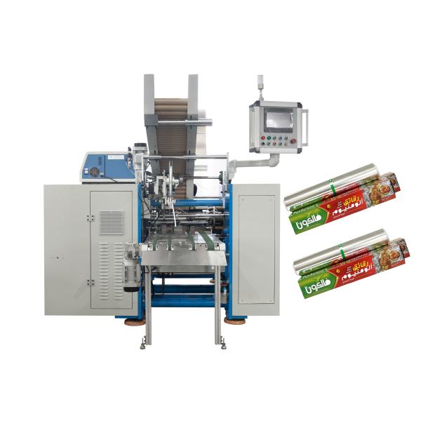 0.009-0.025mm Material Thickness Household Aluminum Foil Rewinder with 380V