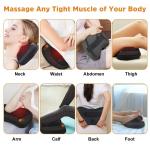 Ultra Relaxing Vibrating Neck Pillow PU Homedics Shiatsu Massage Pillow With