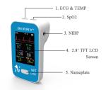 AM6100 2.4'' TFT Screen Veterinary Patient Blood Machine Bluetooth Animal Health