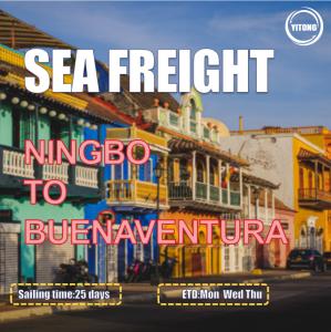 China Ningbo To Buenaventura Colombia Sea Freight Logistics Services 25 Days wholesale