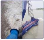 450mm 18 inch Cutter Suction Dredging Boat With 15 Meters Dredging Depth for