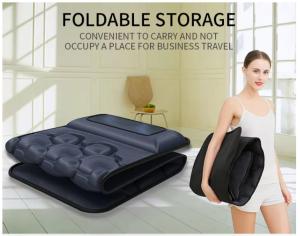 China 10 motors Full body vibration massage mat mattress relax and Shiatsu massage pillow with soft cover wholesale
