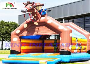 China Giant Cowboy Inflatable Bouncy Castle For Adults And Kids To Celebrate wholesale