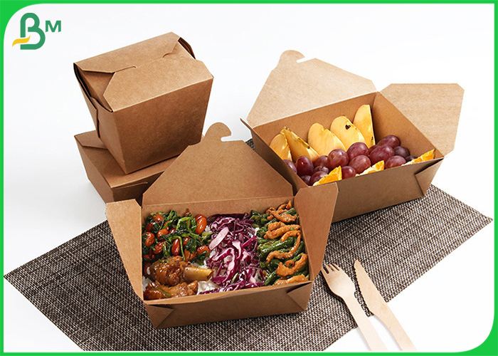 Eco-Friendly Kraft Paper 300 GSM With Single Food Grade PE Coated 15 Gram