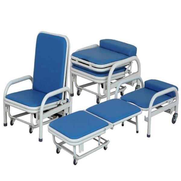 Cold Rolled Steel Hospital Waiting Area Chairs Folding Accompany Chair Space