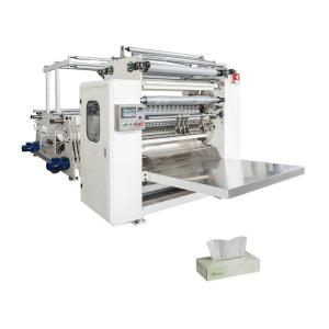 China Fully Automatic Facial Tissue Folding Machine PLC 60-100 M/Min Speed wholesale