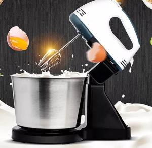 China Kitchen Dough Kneading Stand Food Mixer Egg Beater Hand Mixer With Mixing Bowl wholesale