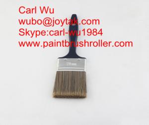 China Natural pure bristle Chinese bristle synthetic mix paint brush wood handle plastic handle 4 inch PB-002 wholesale