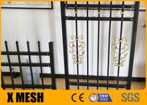 China 6'' Picket Top Security Metal Fencing Pvc Coated ASTM F2589 wholesale