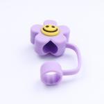 3D Flower Design Silicone Straw Cap 100% Bpa Free Non Toxic Safe Silicone