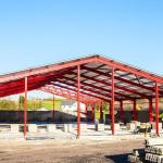 Prefab Steel Buildings Light Steel Structure Door Frame with Welded Design