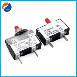China Metal Nut Screw 24VDC Thermal Circuit Breaker Manual Reset Single Pole wholesale