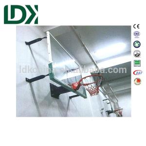 China Indoor Fixed Height Wall Basketball Hoop System Glass 1800x1050x12mm wholesale