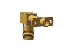 China SMA Female to SMP Female Flange Mount RF Connector Right Angle wholesale